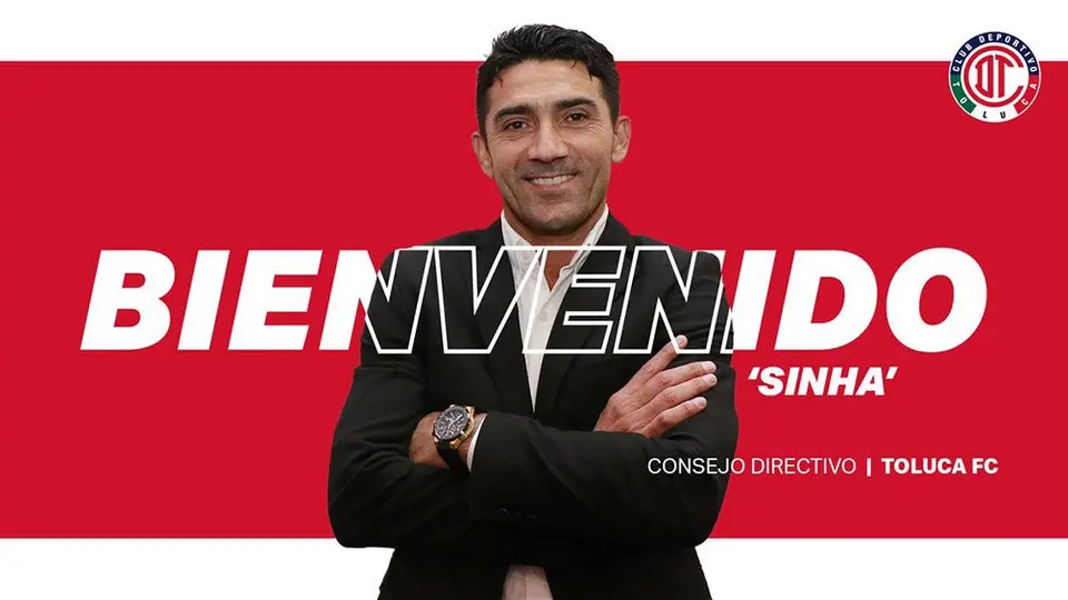 Sinha regresa a Toluca como directivo