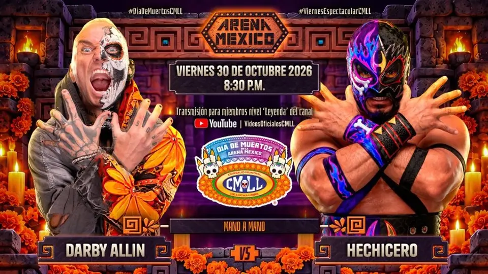 Darby Allin regresa a la Arena México para enfrentar a Hechicero