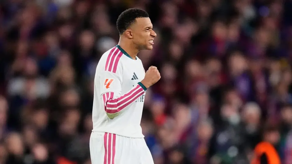 Mbappé en celebración con Real Madrid | AP