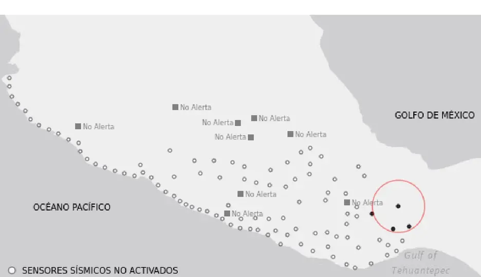 Chiapas y Oaxaca se encuentran en una de las zonas sísmicas de México / @SASMEX
