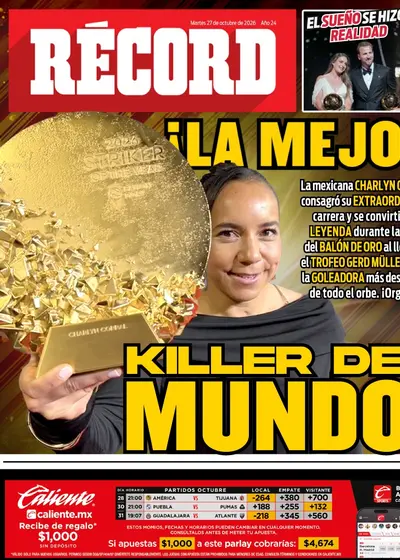 Portada RÉCORD 27 de octubre de 2026