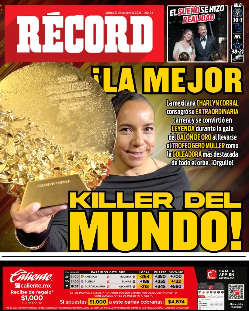 Portada RÉCORD 27 de octubre de 2026