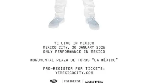 Kanye regresa a México después de 17 años. / Redes sociales