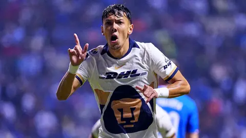 Jorge Ruvalcaba celebra un gol con Pumas| IMAGO7