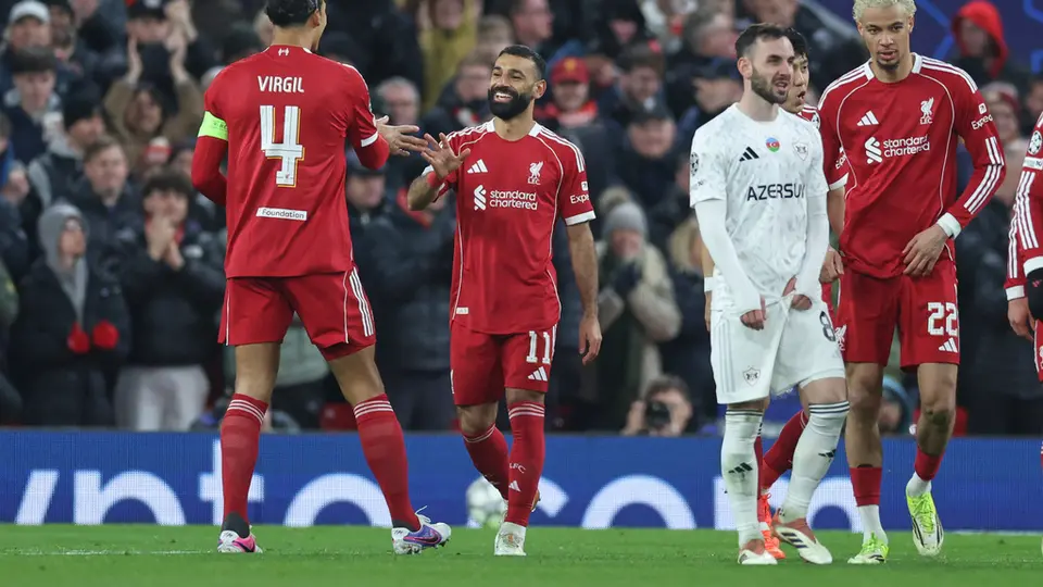 Liverpool golea al Qarabag y avanza a Octavos de Final de la Champions League