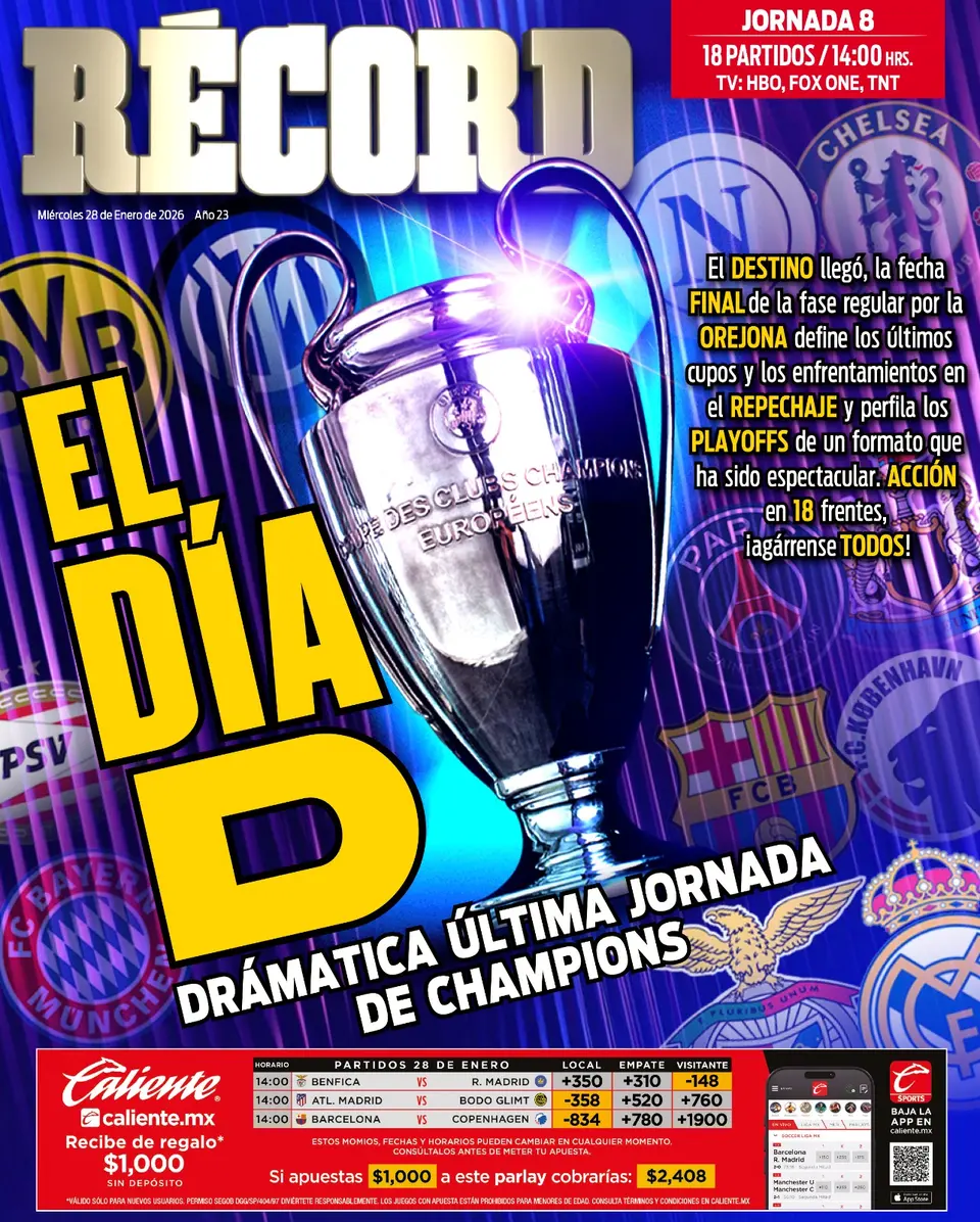 Portada RÉCORD 28 de Enero de 2026