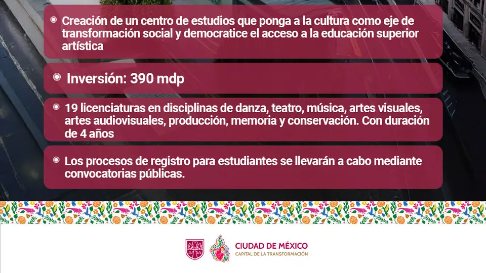 Con esta iniciativa, la CDMX refuerza su papel como uno de los principales centros culturales del país. / Gobierno de la Ciudad de México