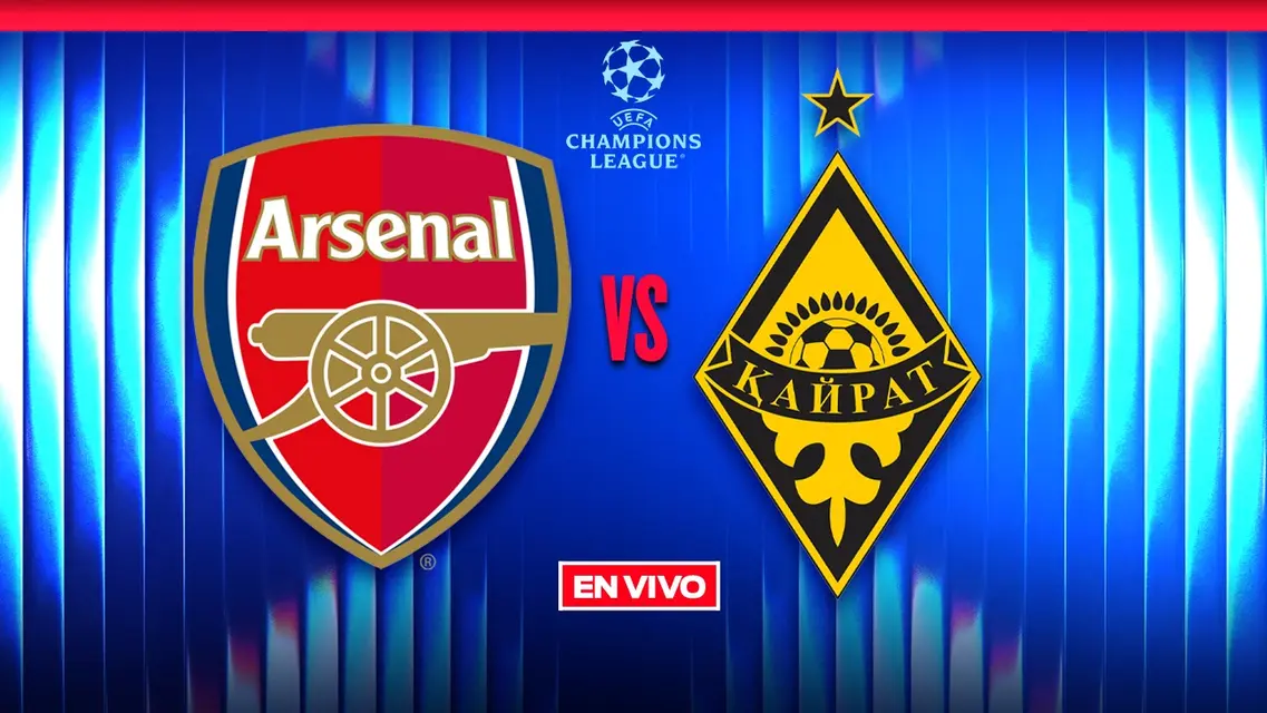 Arsenal vs Kairat Almaty EN VIVO UEFA Champions League Jornada 8