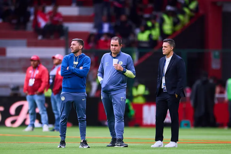 André Jardine y Diego Ramírez durante la Final de Clausura 2025 entre América y Toluca | MEXSPORT