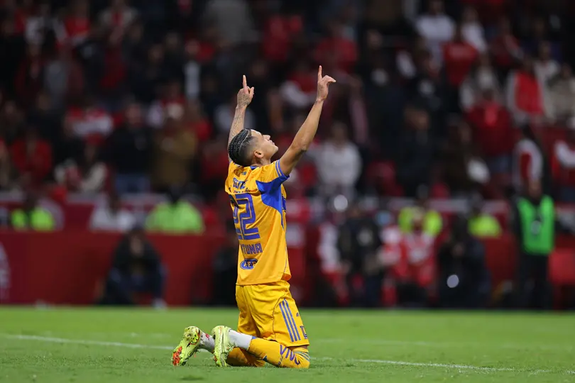Antuna festeja gol con Tigres | IMAGO7