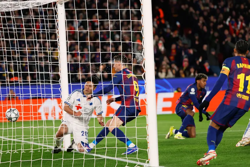 Lewandowski hizo el tanto del empate entre Barcelona y Copenhague | AP
