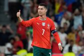 Cristiano Ronaldo en partido con la Selección de Portugal
