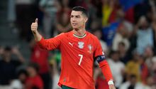 Cristiano Ronaldo en partido con la Selección de Portugal