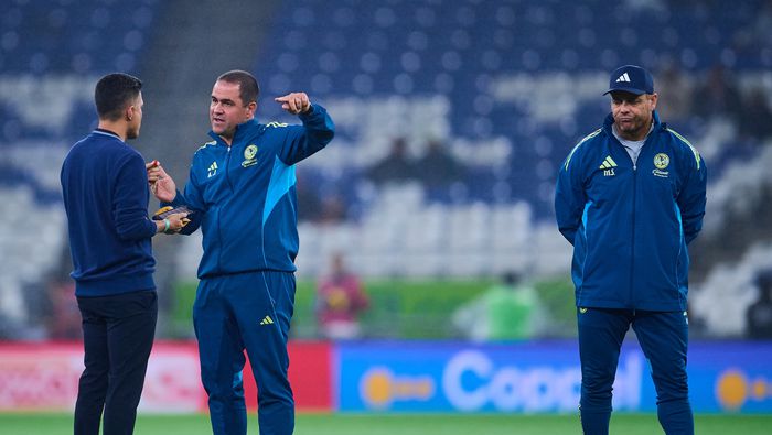 Diego Ramírez y André Jardine durante los Cuartos de FInal contra Rayados de Monterrey en el Apertura 2025 | MEXSPORT