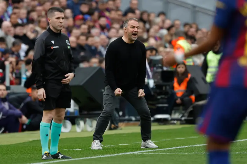 Hansi Flick, entrenador del Barcelona | AP