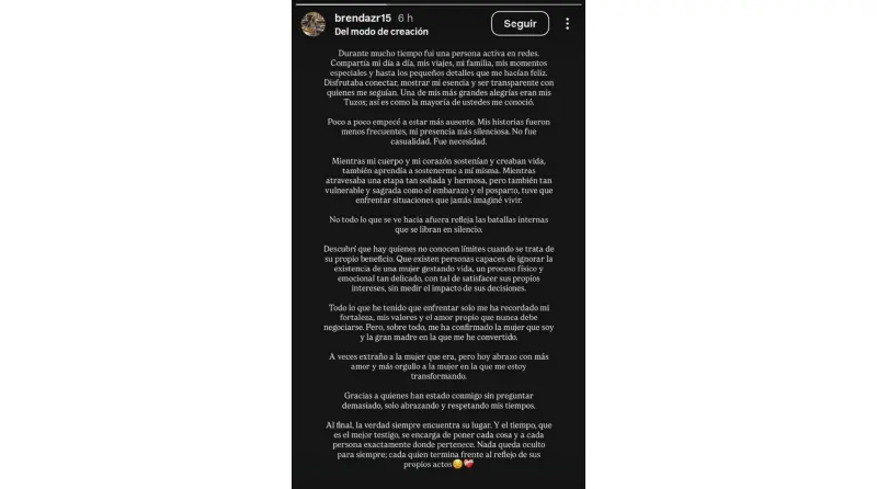 Publicación de Brenda Zúñiga | CAPTURA DE PANTALLA