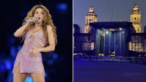 Impresionante montaje en el Zócalo: así se ve para el concierto gratuito de Shakira este 1 de marzo