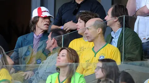 Mick Jagger apoyando a Brasil | @FOXDeportes