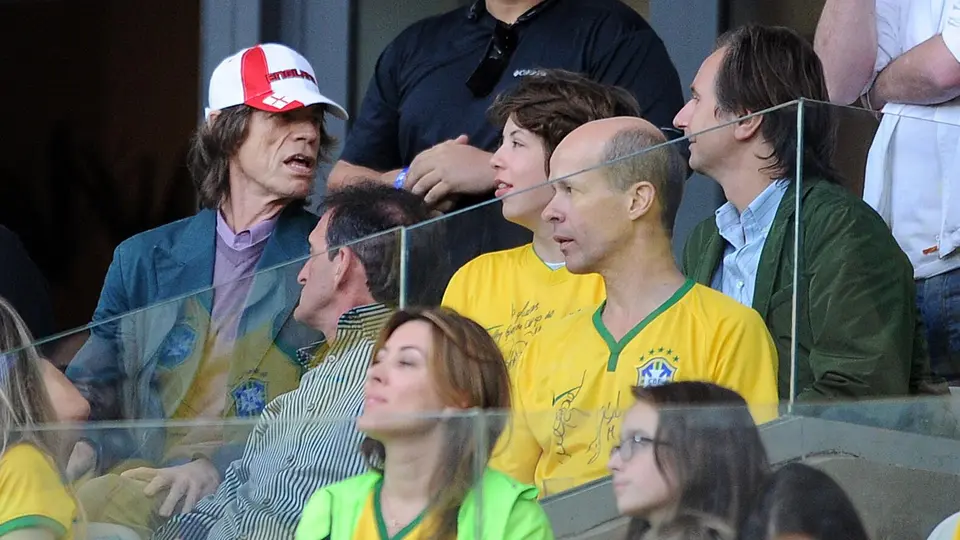 Mick Jagger apoyando a Brasil | @FOXDeportes