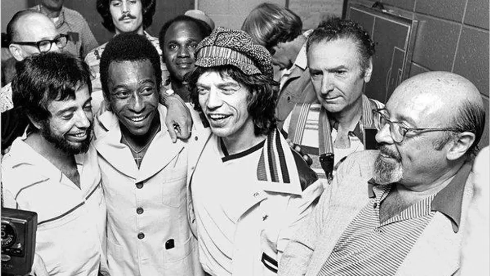 Mick Jagger y Pelé | @cucho_penaloza