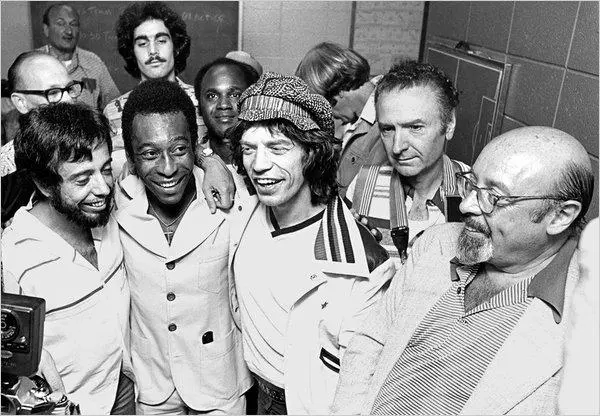Mick Jagger y Pelé | @cucho_penaloza