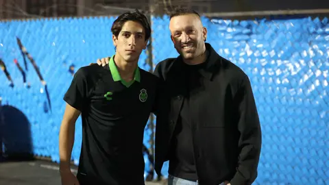 Vicente y Lucca Vuoso, padre e hijo | @ClubSantos