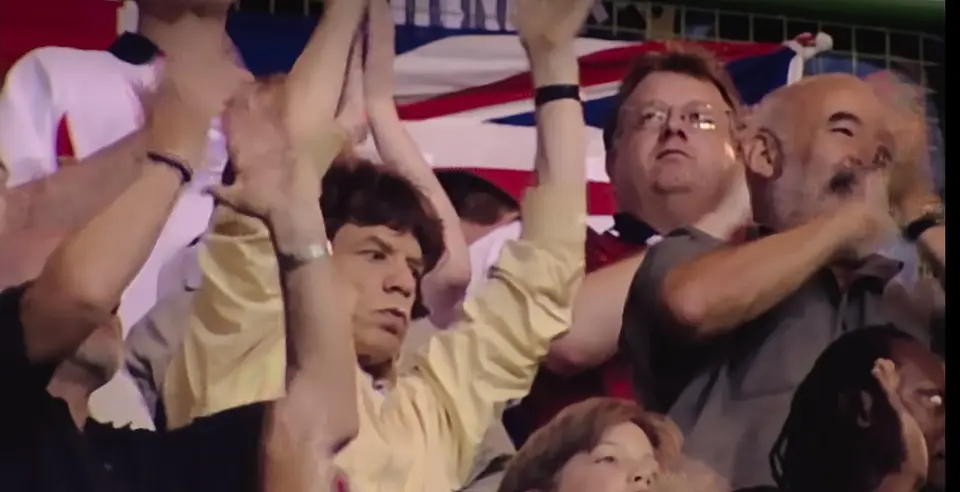 Mick Jagger apoyando a Inglaterra | @PiulMurillo