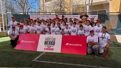 49ers apuestan por México: lanzan programa para llevar el flag football a más de 8 mil escuelas