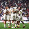 Jugadores de Pumas celebran su gol en Tijuana | MEXSPORT
