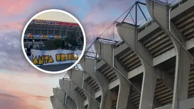 Barra brava del América se apodera del Estadio Banorte con mantas previo al México vs Portugal