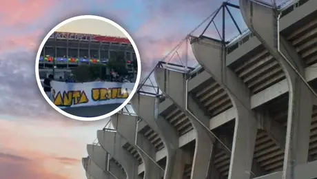 Barra brava del América se apodera del Estadio Banorte con mantas previo al México vs Portugal