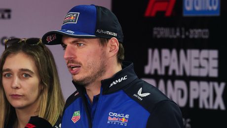 Verstappen habla con los medios en el GP de Japón | AP