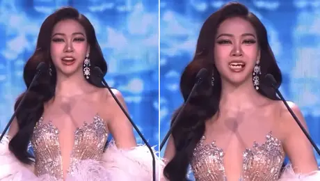 Reina de belleza pierde sus dientes... ¡EN PLENA PASARELA!  / VIDEO