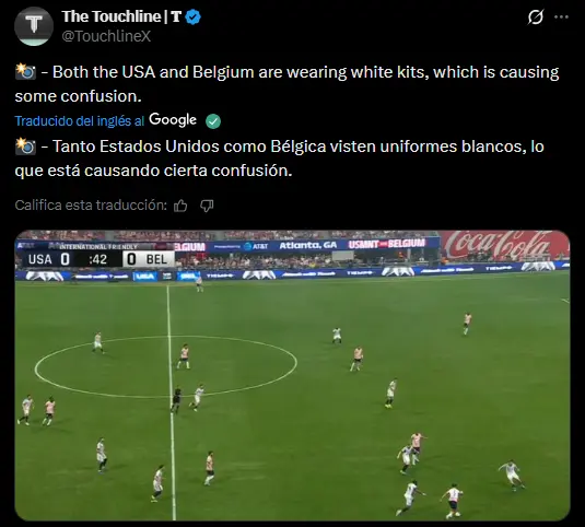 Críticas por camisetas similares en el Estados Unidos vs Bélgica l CAPTURA