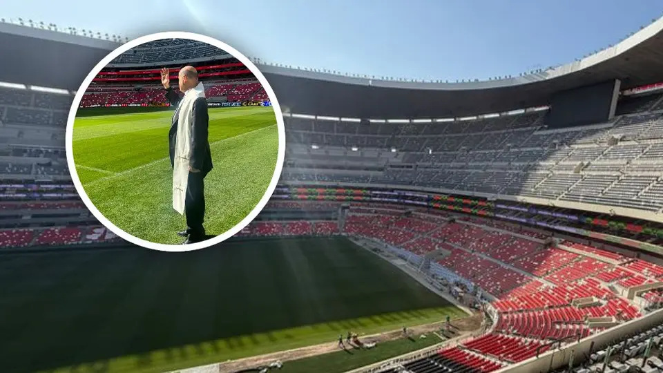 ¡Recinto sagrado! Estadio Banorte recibe la bendición de obispo previo a su reinauguración