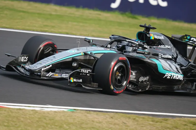George Russell, piloto de Mercedes, durante el GP de Japón | AP