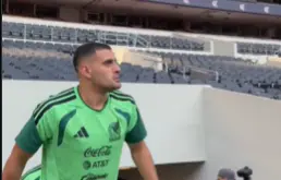 Germán Berterame sorprendido con el Estadio Banorte l CAPTURA