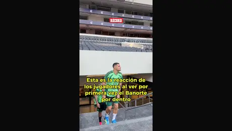 Así reaccionaron los jugadores de la Selección Mexicana al volver al Estadio Banorte por dentro.