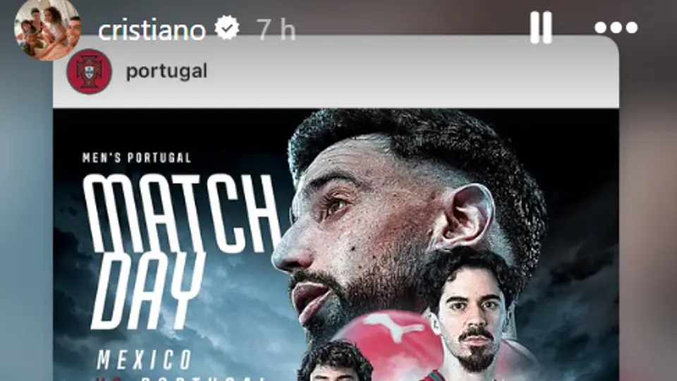 Ronaldo manda apoyo en sus redes a su selección l INSTA: @cristiano
