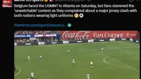 Críticas en redes sociales debido a la similitud de camisetas entre Estados Unidos y Bélgica l CAPTURA