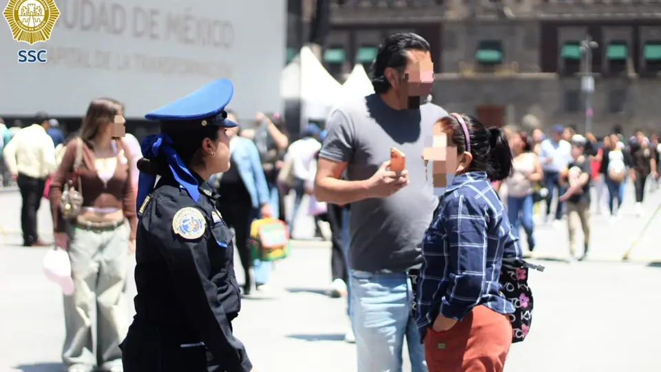 SSC implementa vigilancia en la Plaza de la Constitución antes del Festival Futbolero. / SSC