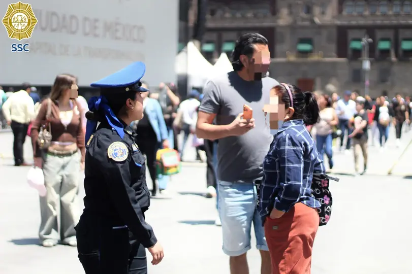 SSC implementa vigilancia en la Plaza de la Constitución antes del Festival Futbolero. / SSC