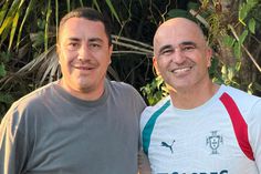 Efraín Juárez visita a Roberto Martínez, entrenador de Portugal
