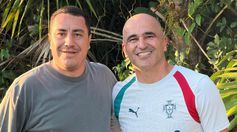 Efraín Juárez visita a Roberto Martínez, entrenador de Portugal