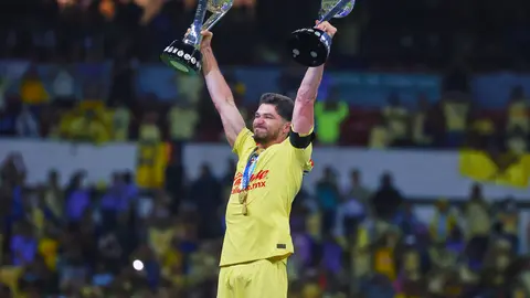 Henry Martín, jugador del América, en el último partido en el Estadio Azteca en 2024 | IMAGO7