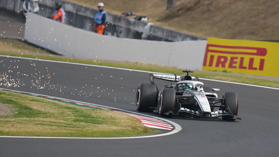 Checo Pérez en las prácticas del GP de Japón | AP