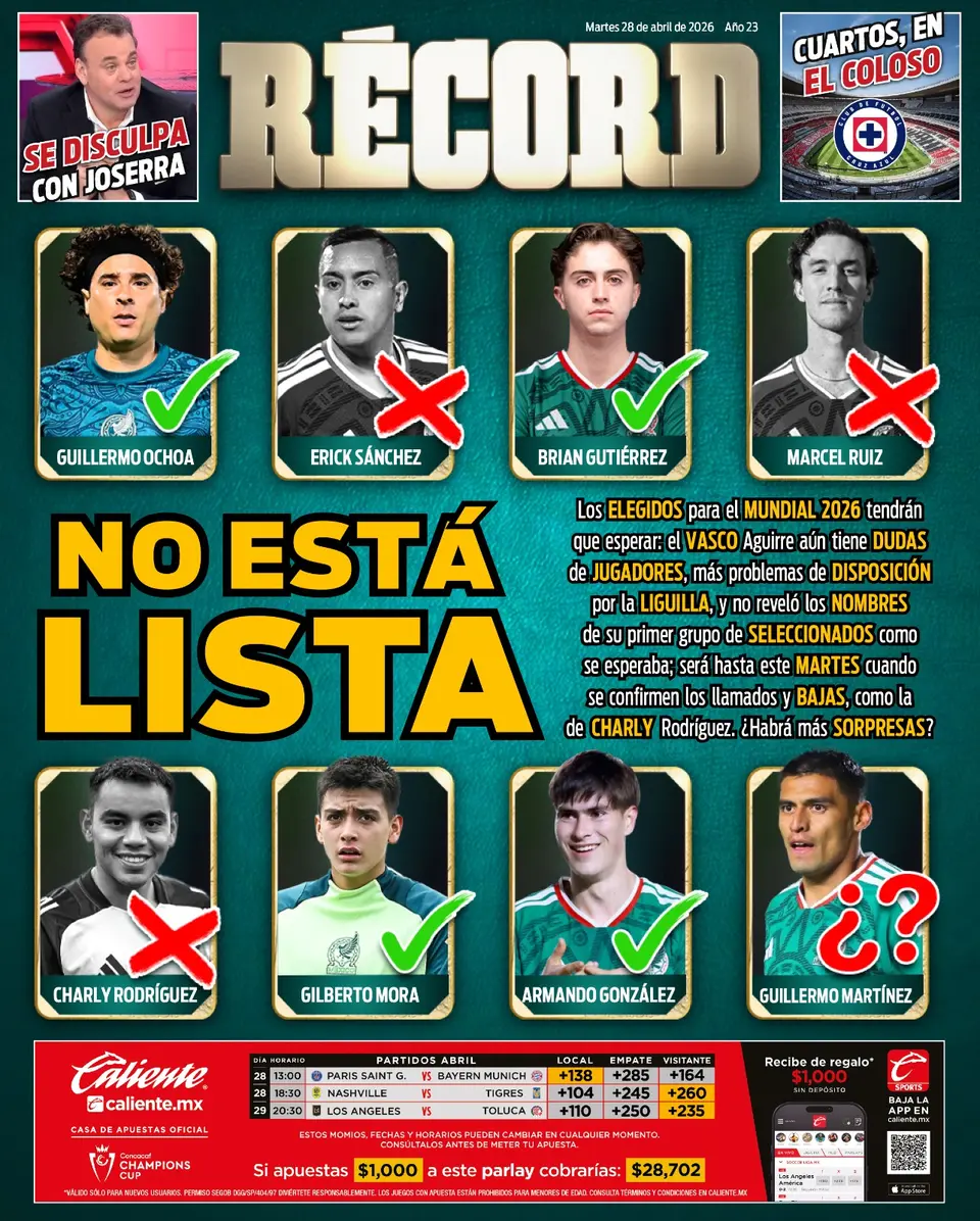 Portada RÉCORD 28 de abril de 2026