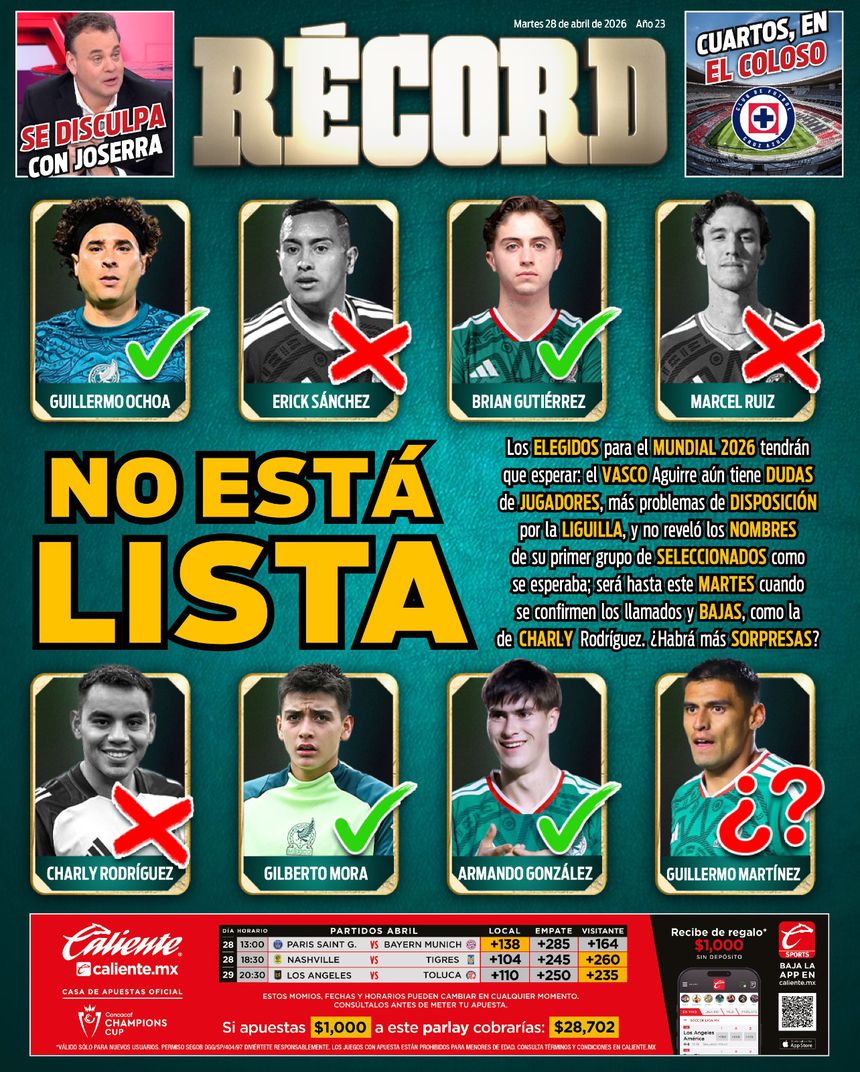 Portada RÉCORD 28 de abril de 2026