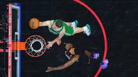 Payton Pritchard en una jugada ante Boston | AP