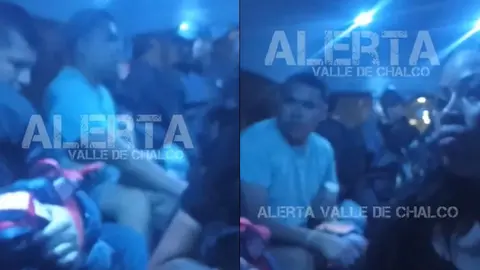 Los pasajeros vivieron momentos de pánico mientras le pedían al chófer que acelerara para escapar/X: @@AlertaValledech
